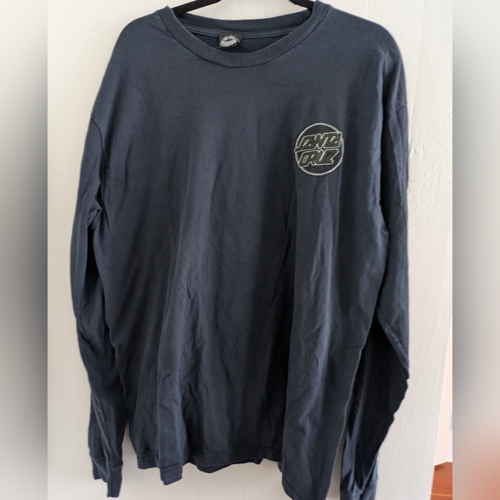 Santa Cruz Navy Blue Apparel Tag